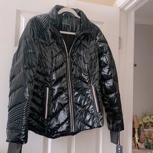 Brand new Blanc Noir Super Hero Puffer Down Filled Jacket with Reflective Trim